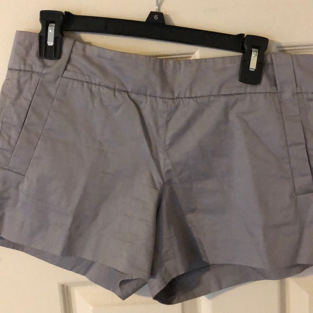 J Crew gray Cotton dressy shorts size. 6